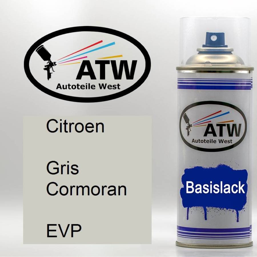 Citroen, Gris Cormoran, EVP: 400ml Sprühdose, von ATW Autoteile West.